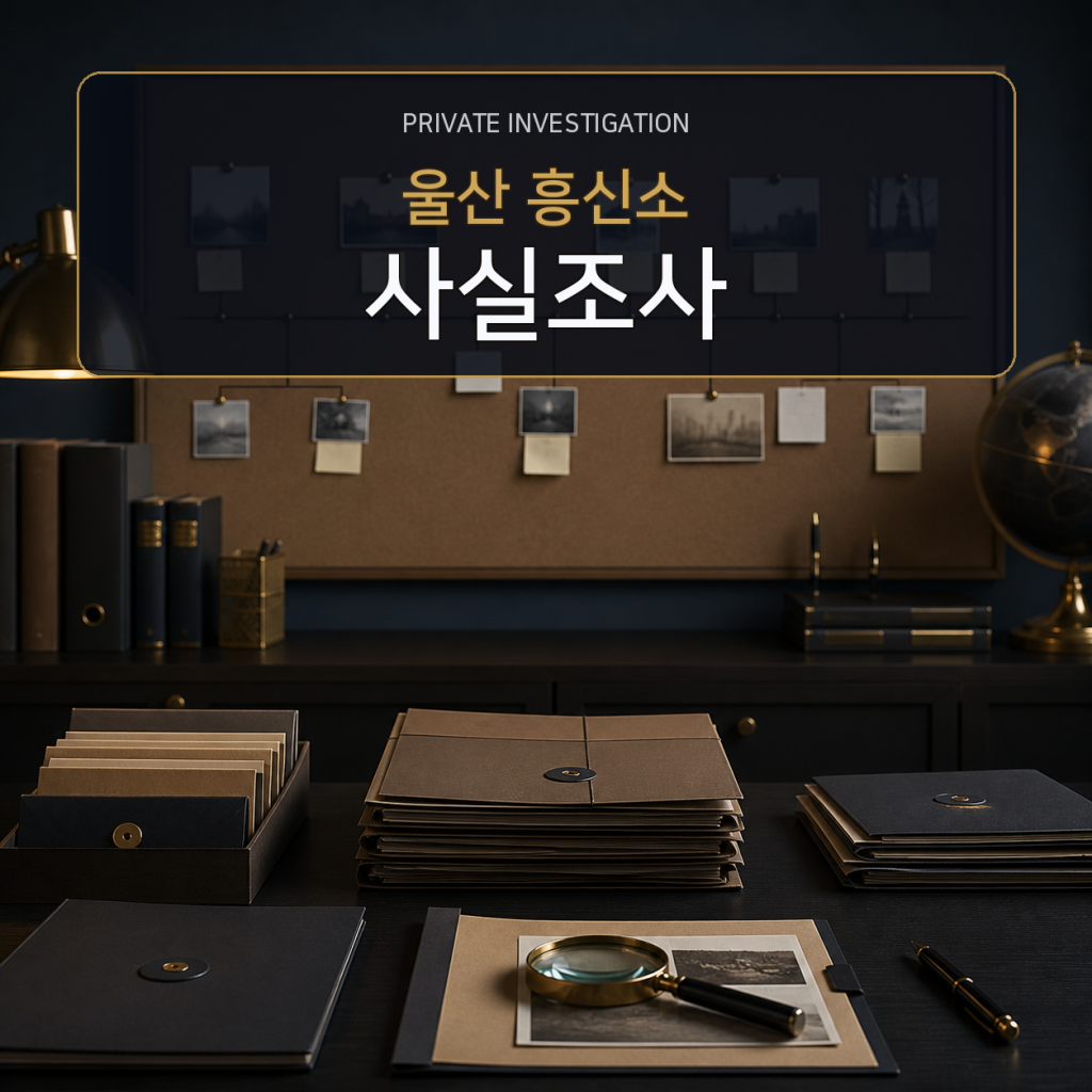 울산 사실관계 조사 전문 흥신소