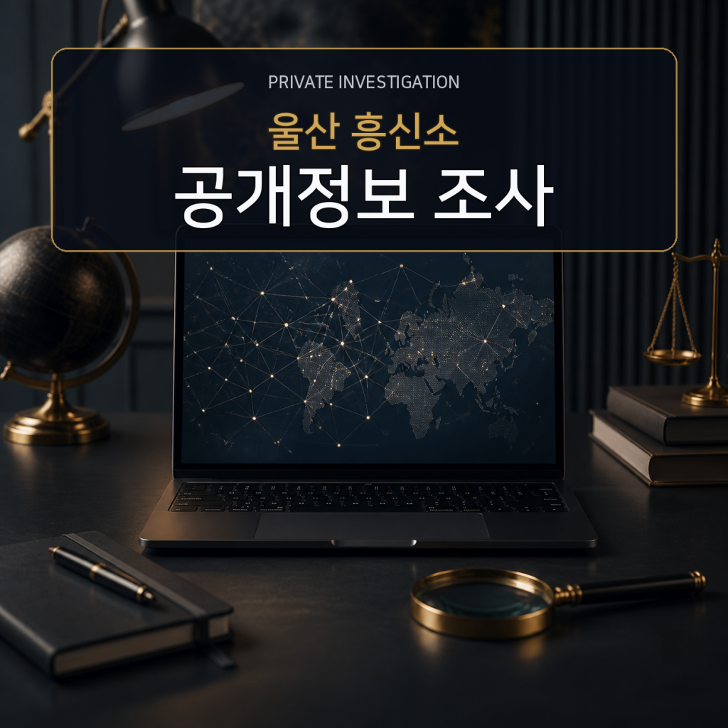 울산 디지털 공개정보 조사 전문 흥신소