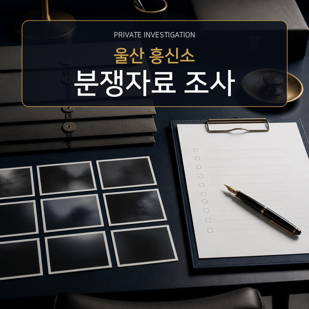 울산 분쟁자료 조사 전문 흥신소
